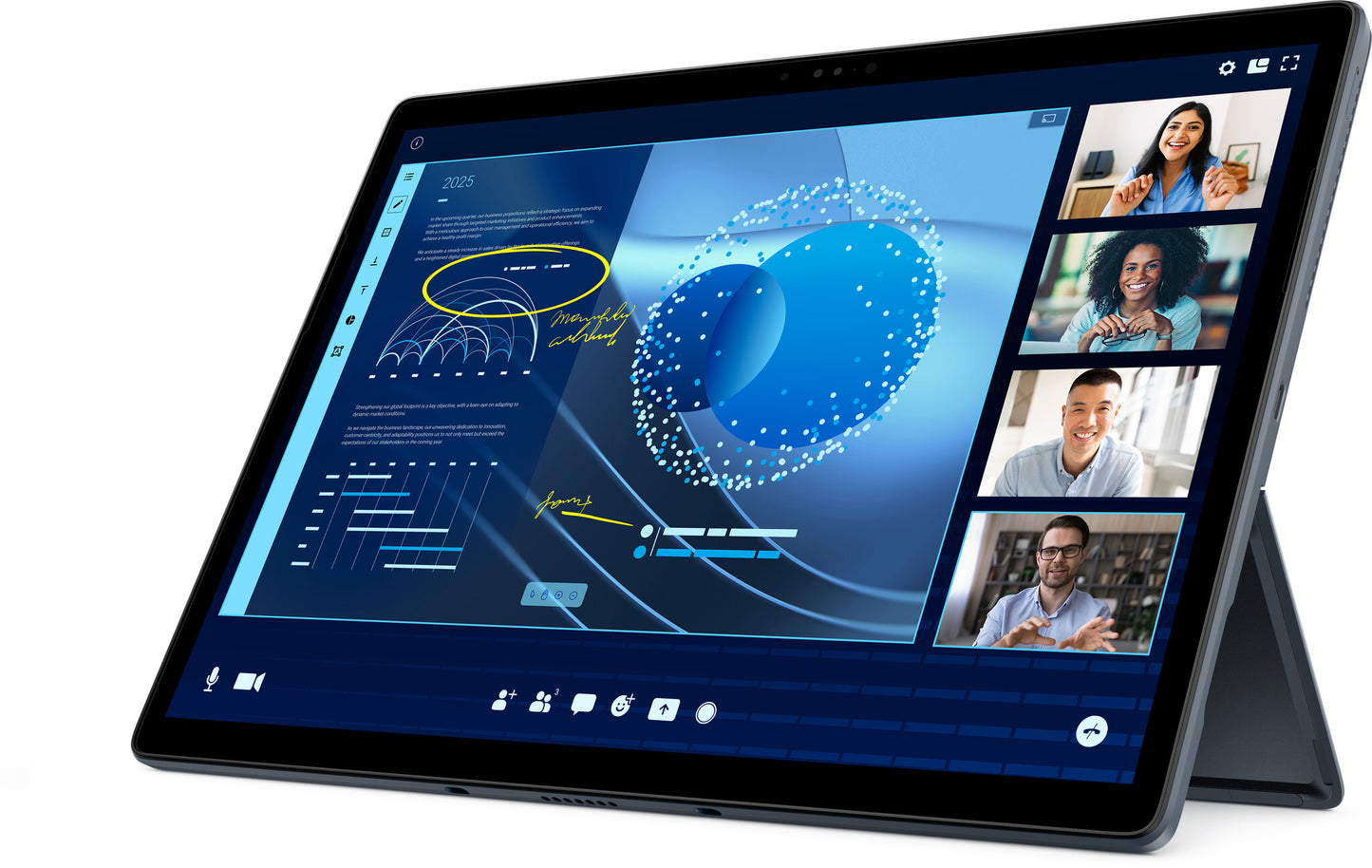 DELL Latitude 7350 Detachable Intel Core Ultra 7 164U Hybrid (2-i-1) 33 cm (13") Pekskärm 3K 16 GB LPDDR5x-SDRAM 512 GB SSD Wi-Fi 7 (802.11be) Windows 11 Pro Nordic Svart