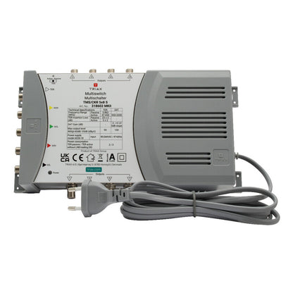 Triax 318602 multiswitch för satellit-tv 5 ingångar 8 utgångar