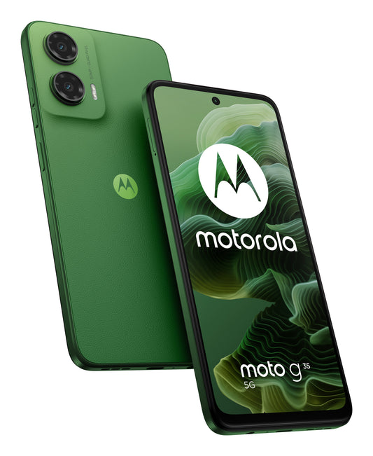 Motorola moto g35 5G 17,1 cm (6.72") Dubbla SIM-kort Android 14 USB Type-C 4 GB 128 GB 5000 mAh Grön 6.72'', LCD, FHD+ (2400 x 1080px), 20:9, 4/128GB, 50 MP + 8 MP/16 MP, 5G, 3.5mm, Bluetooth 5.0, 802.11 a/b/g/n/ac, USB Type-C, 5000 mAh, Android 14