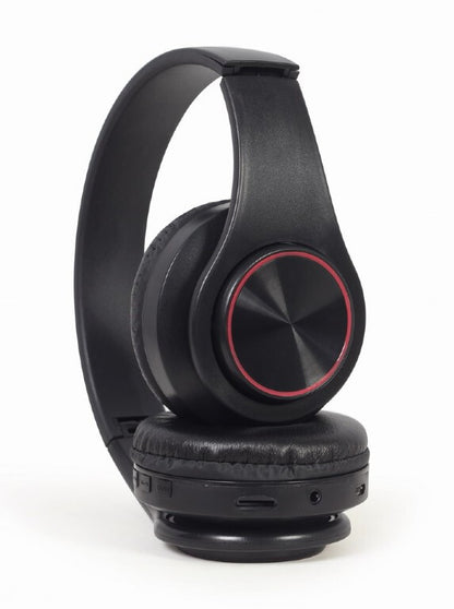 Gembird BHP-LED-01 hörlur och headset Kabel & Trådlös Huvudband Musik/vardag Micro-USB Bluetooth Svart