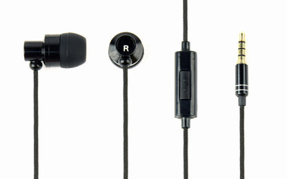 Gembird GMB Audio MHS-EP-CDG-B hörlur och headset Kabel I öra Samtal/musik Svart