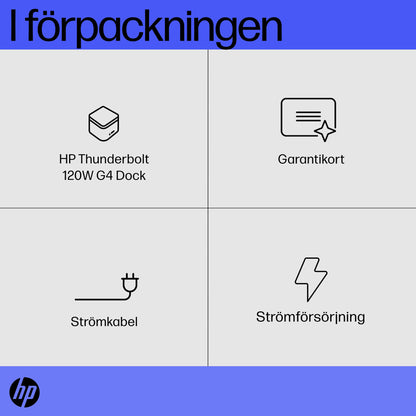 HP Thunderbolt-docka 120 W G4