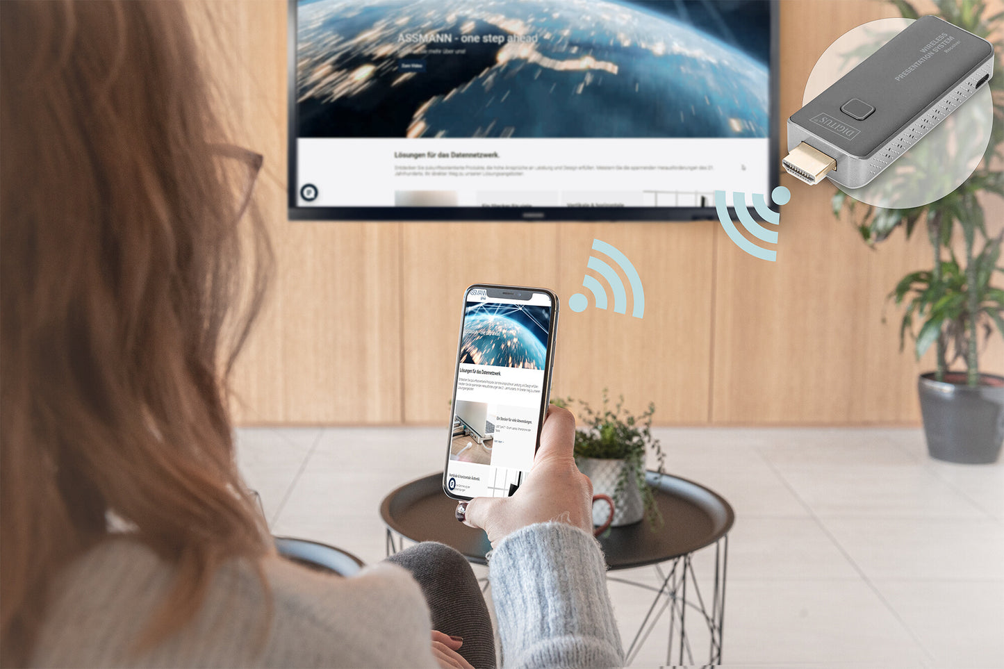 Digitus DS-55319 AV-förlängare Sändare och mottagare för AV-utrustning Svart