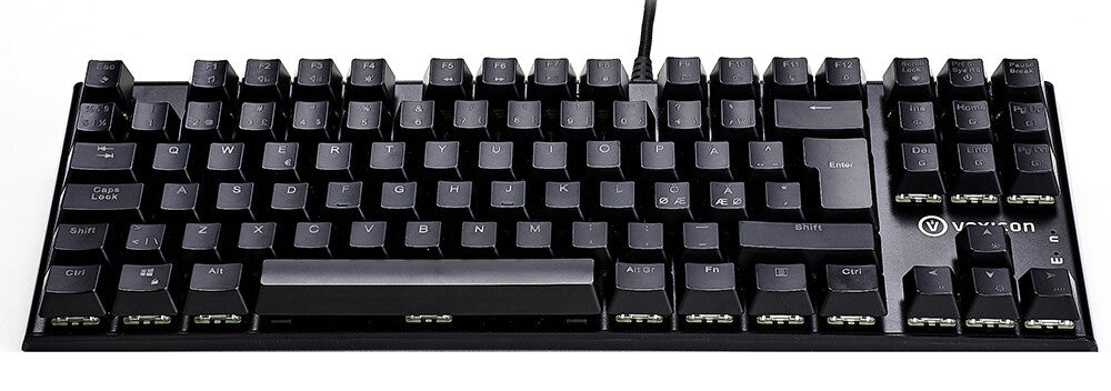 Voxicon Gr8-10 tangentbord Spela USB QWERTY Nordic Svart
