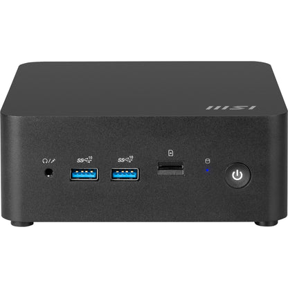 MSI Cubi NUC 1MG-023DE Intel Core 3 100U 8 GB DDR5-SDRAM 256 GB SSD Windows 11 Pro Mini PC Mini-PC Svart
