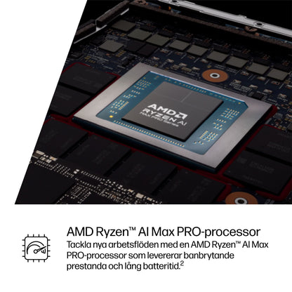 HP ZBook Ultra G1a Copilot+ PC AMD Ryzen AI Max PRO 390 Mobil arbetsstation 35,6 cm (14") Pekskärm 2.8K 32 GB LPDDR5x-SDRAM 1 TB SSD Wi-Fi 7 (802.11be) Windows 11 Pro AI Workstation, AI PC Silver