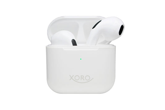 Xoro KHB 30 Headset True Wireless Stereo (TWS) I öra Samtal/musik/sport/vardag Bluetooth Vit