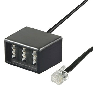Goobay TEL ADAP RJ11 - TAE NFF Svart