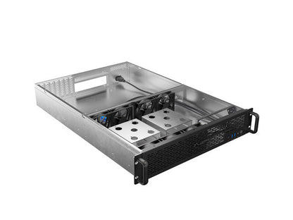Lanberg SC01-6502-12B modulärt serverchassi Rack (2U) 0 GB