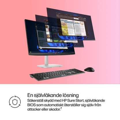 HP EliteStudio 8 AiO G1i U523516GB/512PC Intel Core Ultra 5 235 60,5 cm (23.8") 1920 x 1080 pixlar Allt-i-ett-dator 16 GB DDR5-SDRAM 512 GB SSD Windows 11 Pro Wi-Fi 7 (802.11be) AI PC Silver