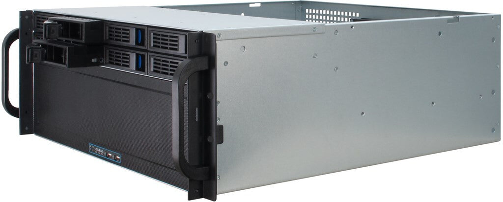 Inter-Tech 4U-4408 Ställning Svart, Silver