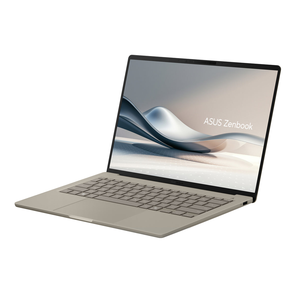 ASUS Zenbook A14 UX3407QA-QD202W Copilot+ PC Snapdragon X1-26-100 Bärbar dator 35,6 cm (14") WUXGA 16 GB LPDDR5x-SDRAM 512 GB SSD Wi-Fi 6E (802.11ax) Windows 11 Home Beige