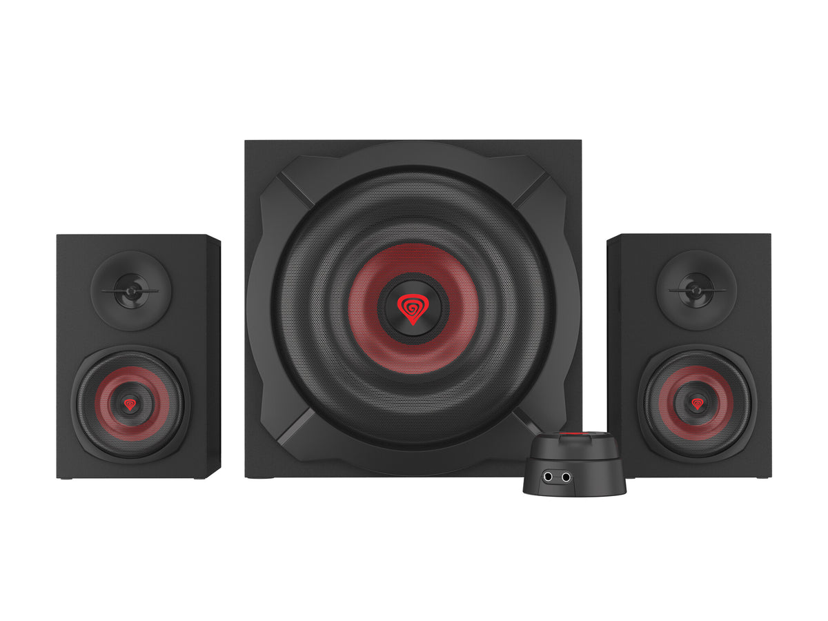 GENESIS Helium 610BT mikrofonset 60 W PC / bärbar dator Svart, Röd 2.1 kanaler 2-vägs 30 W Bluetooth