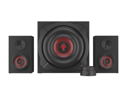 GENESIS Helium 610BT mikrofonset 60 W PC / bärbar dator Svart, Röd 2.1 kanaler 2-vägs 30 W Bluetooth