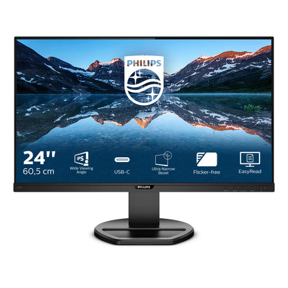 Philips B Line 243B9/00 platta pc-skärmar 60,5 cm (23.8") 1920 x 1080 pixlar Full HD LED Svart