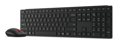 Lenovo 4X31S04814 tangentbord Mus inkluderad Kontor Trådlös RF + Bluetooth tyska Svart