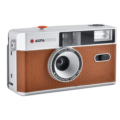 AgfaPhoto 603002 filmkameror Kompakt filmkamera 35 mm Brun, Silver
