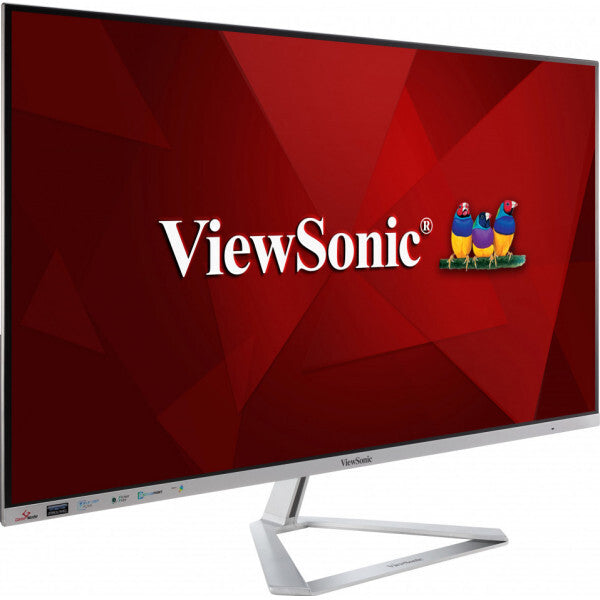 Viewsonic VX Series VX3276-2K-mhd-2 platta pc-skärmar 81,3 cm (32") 2560 x 1440 pixlar Quad HD LED Silver