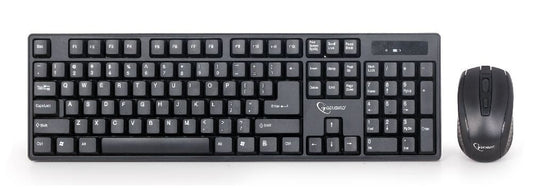 Gembird KBS-W-01 tangentbord Mus inkluderad Universal RF Trådlös QWERTY Engelsk Svart