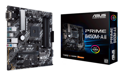 ASUS PRIME B450M-A II AMD B450 Uttag AM4 micro ATX