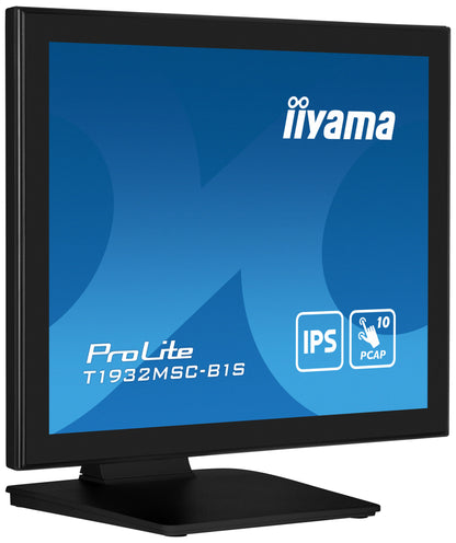 iiyama ProLite T1932MSC-B1S platta pc-skärmar 48,3 cm (19") 1280 x 1024 pixlar Full HD LED Pekskärm Bordsskiva Svart