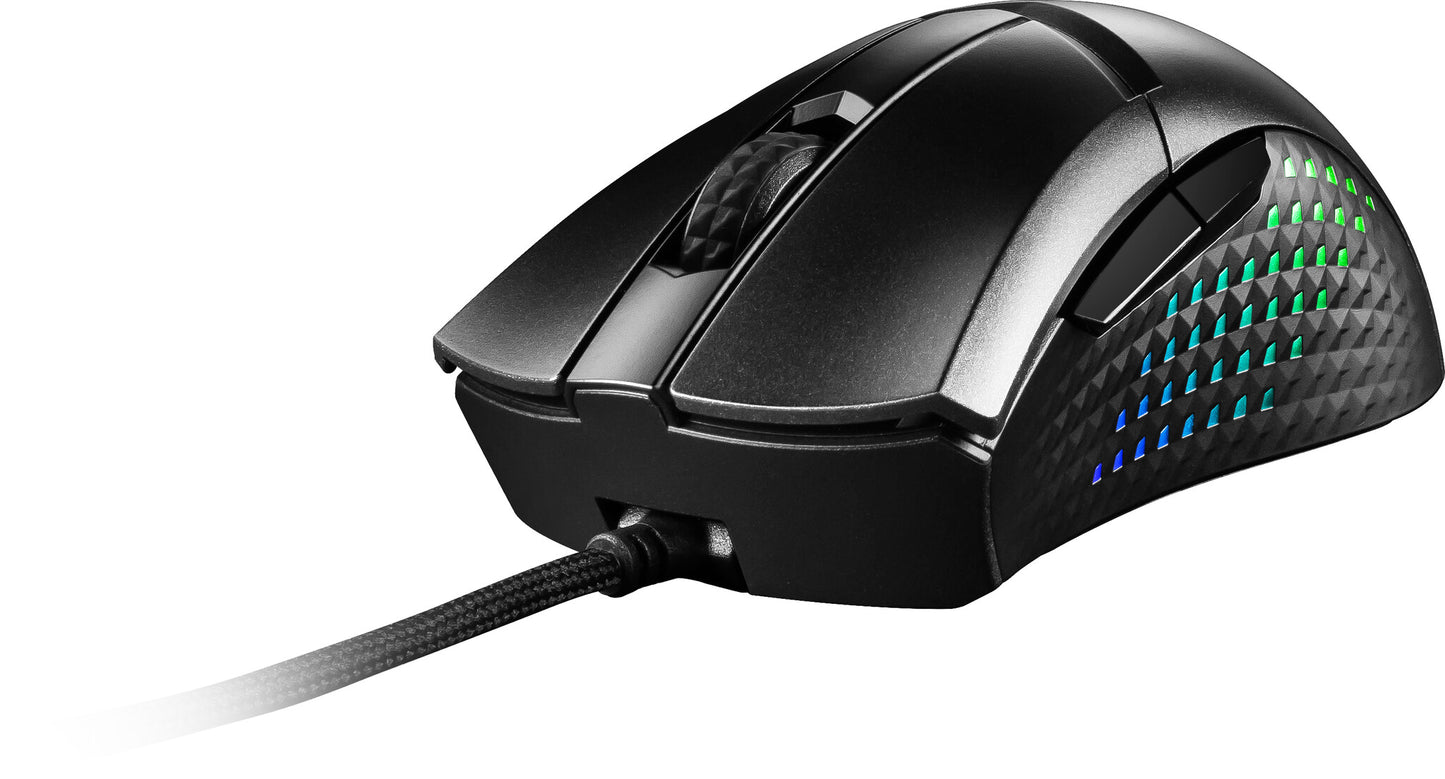 MSI CLUTCH GM51 LIGHTWEIGHT WIRELESS datormöss Spela högerhand RF Wireless + Bluetooth + USB Type-C Optisk 26000 DPI