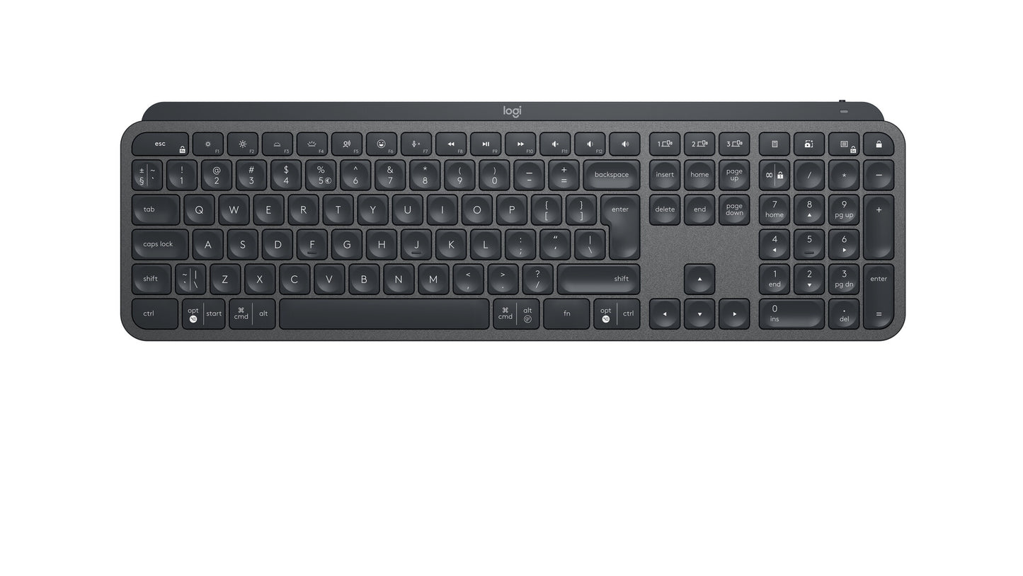 Logitech Mx Keys For Business tangentbord Kontor Bluetooth Nordic grafit
