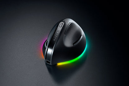 Razer Pro Click V2 Vertical datormöss Universal högerhand RF Wireless + Bluetooth + USB Type-C Optisk 30000 DPI