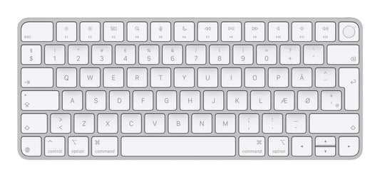 Apple Magic tangentbord Universal USB + Bluetooth QWERTY Dansk Vit