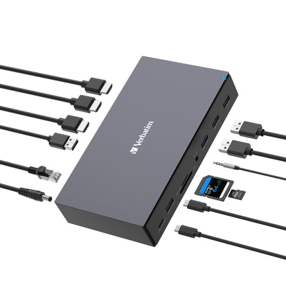 Verbatim CDS-17 Kabel USB 3.2 Gen 1 (3.1 Gen 1) Type-C Svart, Grå