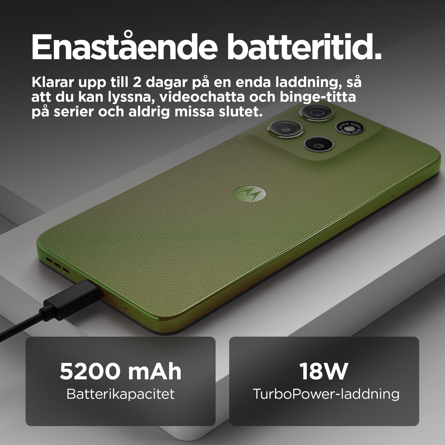 Motorola moto g15 17,1 cm (6.72") Dubbla SIM-kort Android 15 4G USB Type-C 4 GB 128 GB 5200 mAh Grön