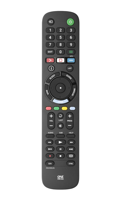 One For All TV Replacement Remotes alternativ TV-fjärrkontroll Sony