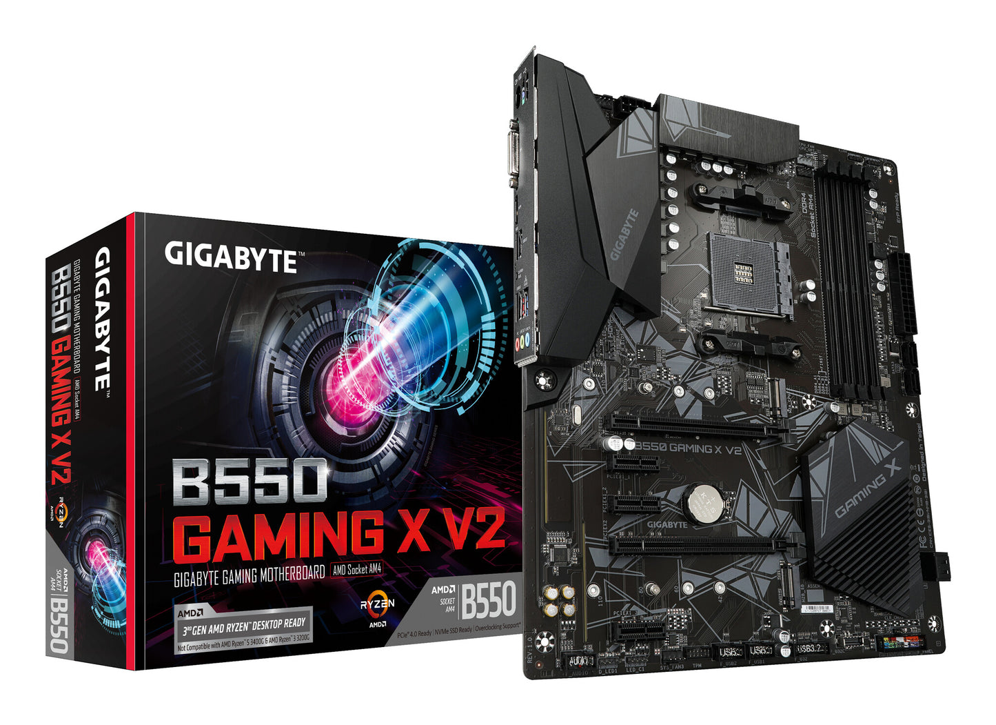GIGABYTE B550 Gaming X V2 AMD B550 Uttag AM4 ATX