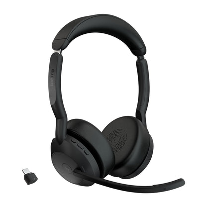Jabra Evolve2 55 Headset Trådlös Huvudband Kontor/callcenter Bluetooth Svart