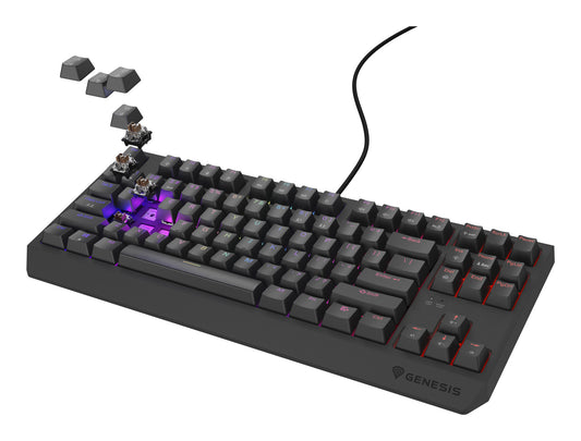 GENESIS Thor 230 TKL tangentbord Spela USB QWERTY Engelska (USA) Svart