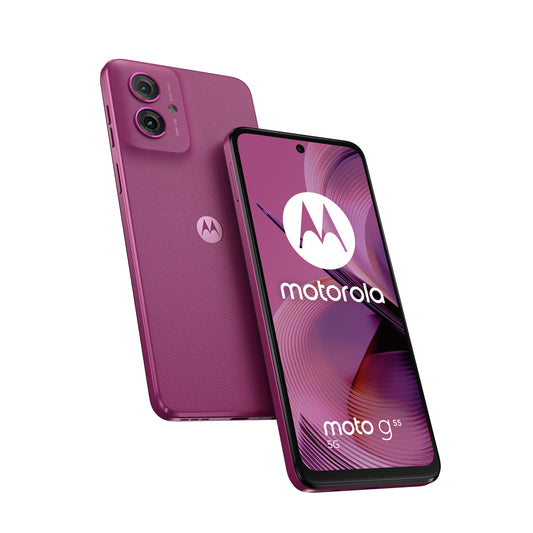 Motorola moto g55 5G 16,5 cm (6.49") Dubbla SIM-kort Android 14 USB Type-C 8 GB 256 GB 5000 mAh Lila