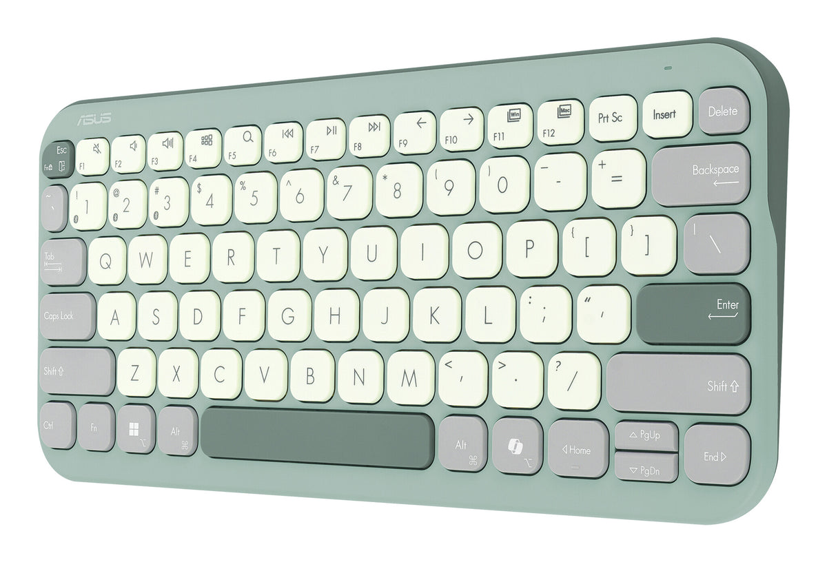 ASUS Marshmallow Keyboard KW100 tangentbord Hem Bluetooth QWERTZ tyska Grön