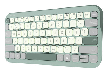 ASUS Marshmallow Keyboard KW100 tangentbord Hem Bluetooth QWERTZ tyska Grön