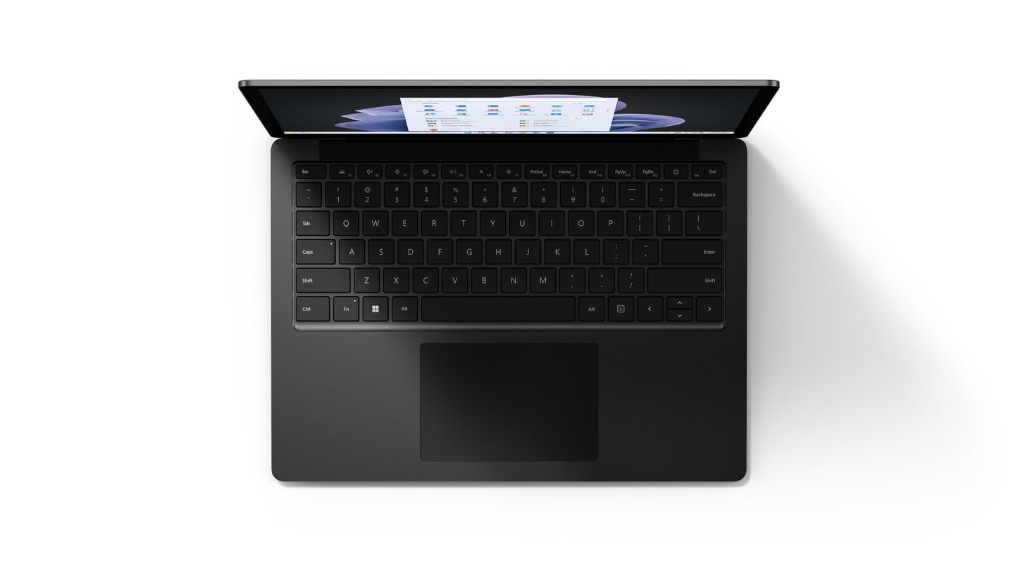 Microsoft Surface Laptop 5 Intel® Core™ i5 i5-1245U Bärbar dator 34,3 cm (13.5") Pekskärm 8 GB LPDDR5x-SDRAM 512 GB SSD Wi-Fi 6 (802.11ax) Windows 10 Pro Svart