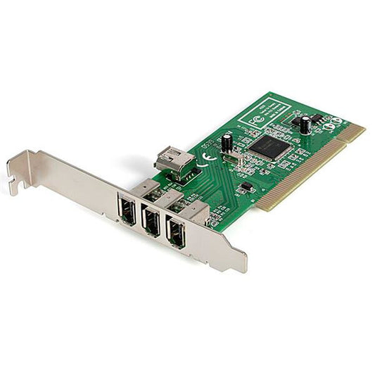StarTech.com PCI 1394a FireWire-kortadapter med 4 portar – 3 externa 1 intern