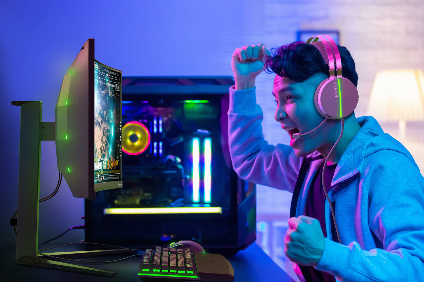 Philips Evnia 34M2C6500/00 platta pc-skärmar 86,4 cm (34") 3440 x 1440 pixlar Wide Quad HD QD-OLED Grå