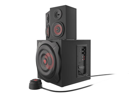 GENESIS Helium 610BT mikrofonset 60 W PC / bärbar dator Svart, Röd 2.1 kanaler 2-vägs 30 W Bluetooth