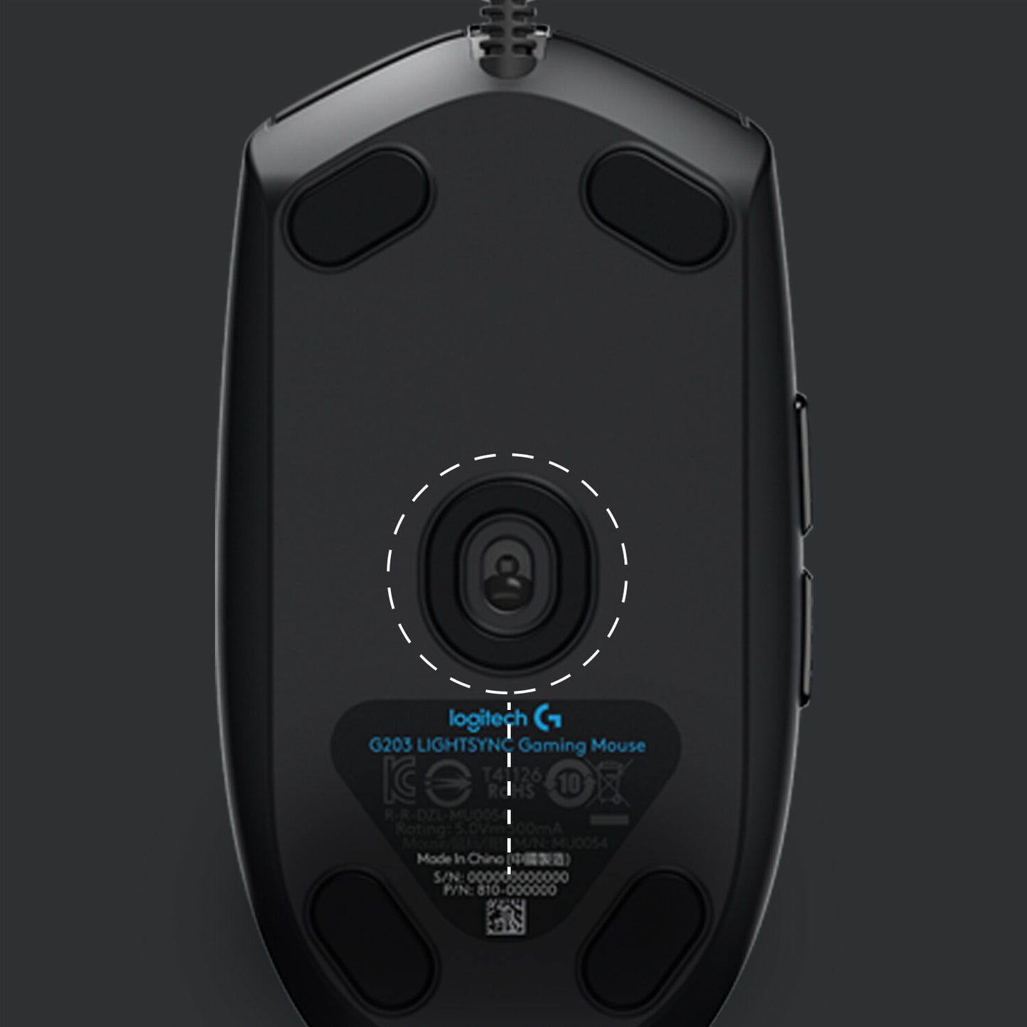 Logitech G 910-005796 datormöss Spela USB Type-A 8000 DPI