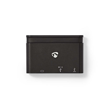 Nedis TCARF220BK dockningsstationer för bärbara datorer USB 3.2 Gen 1 (3.1 Gen 1) Type-C Svart