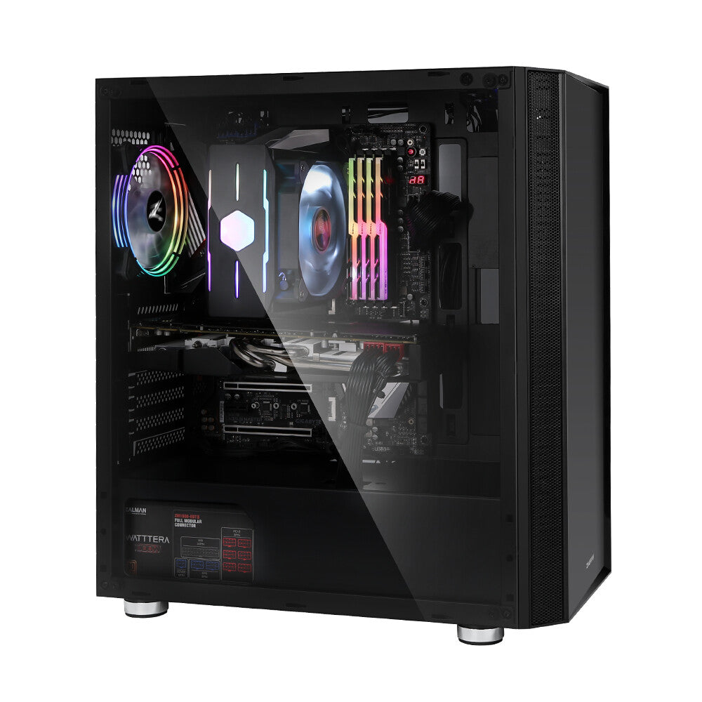 Zalman R2 BLACK datorväskor Midi Tower Svart