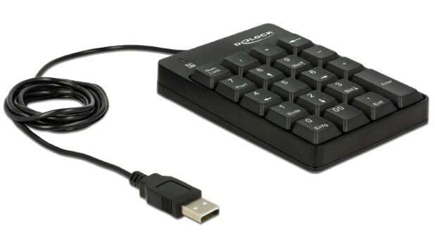 DeLOCK 12481 numeriskt tangentbord Universal USB Svart