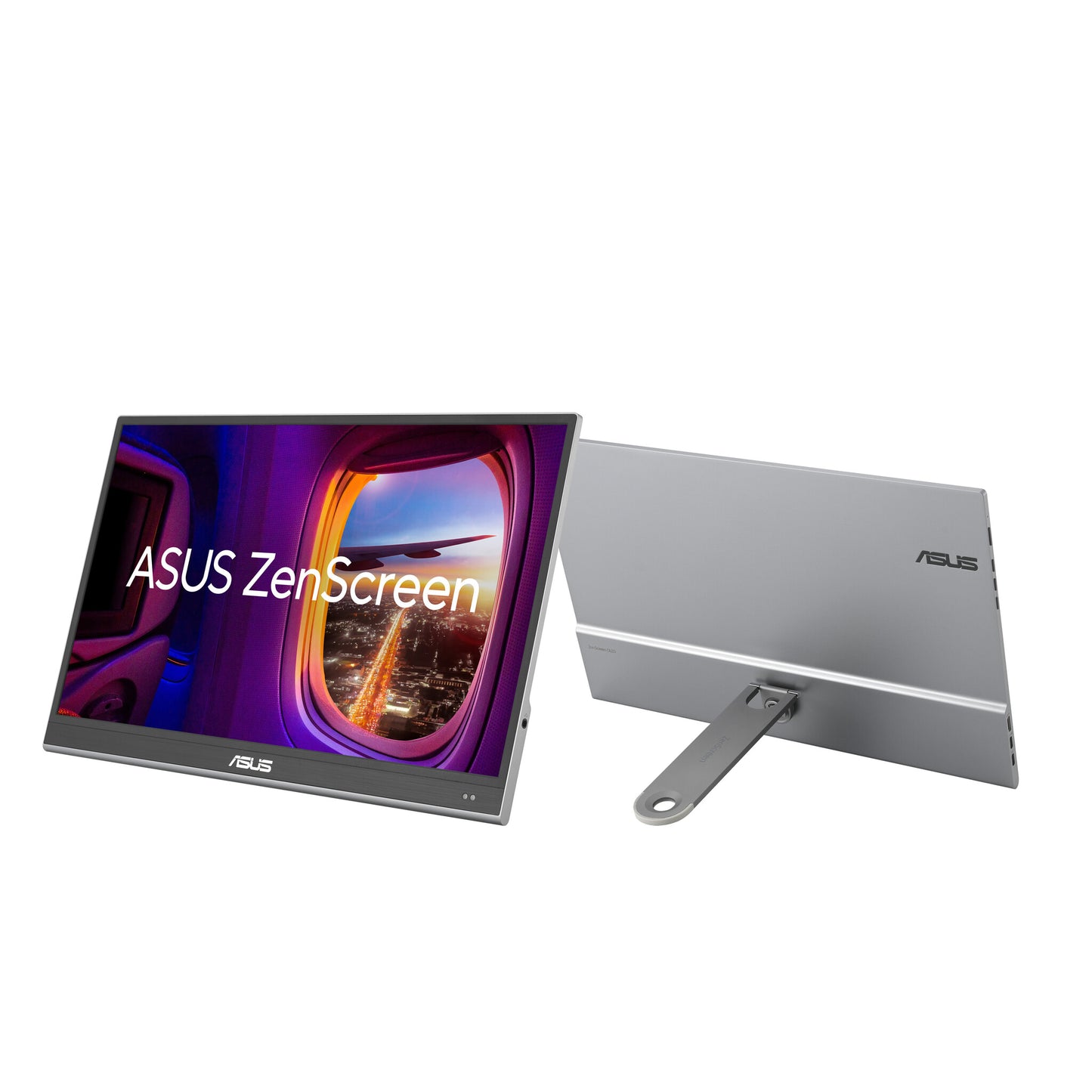 ASUS ZenScreen MQ16AHE platta pc-skärmar 39,6 cm (15.6") 1920 x 1080 pixlar Full HD OLED Silver
