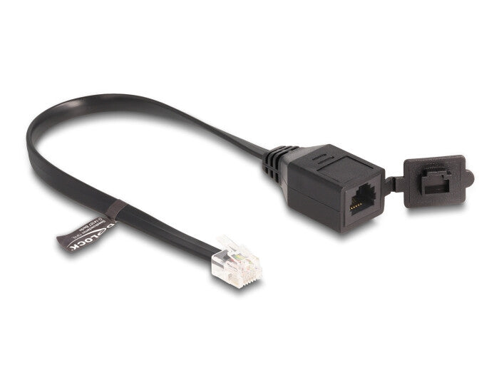 DeLOCK 88009 telefonkablar 0,2 m Svart
