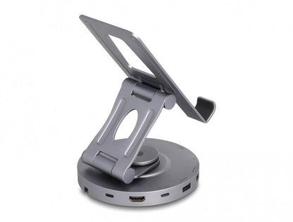 DeLOCK 88017 dockningsstationer för bärbara datorer Kabel USB 3.2 Gen 1 (3.1 Gen 1) Type-A + Type-C Grå