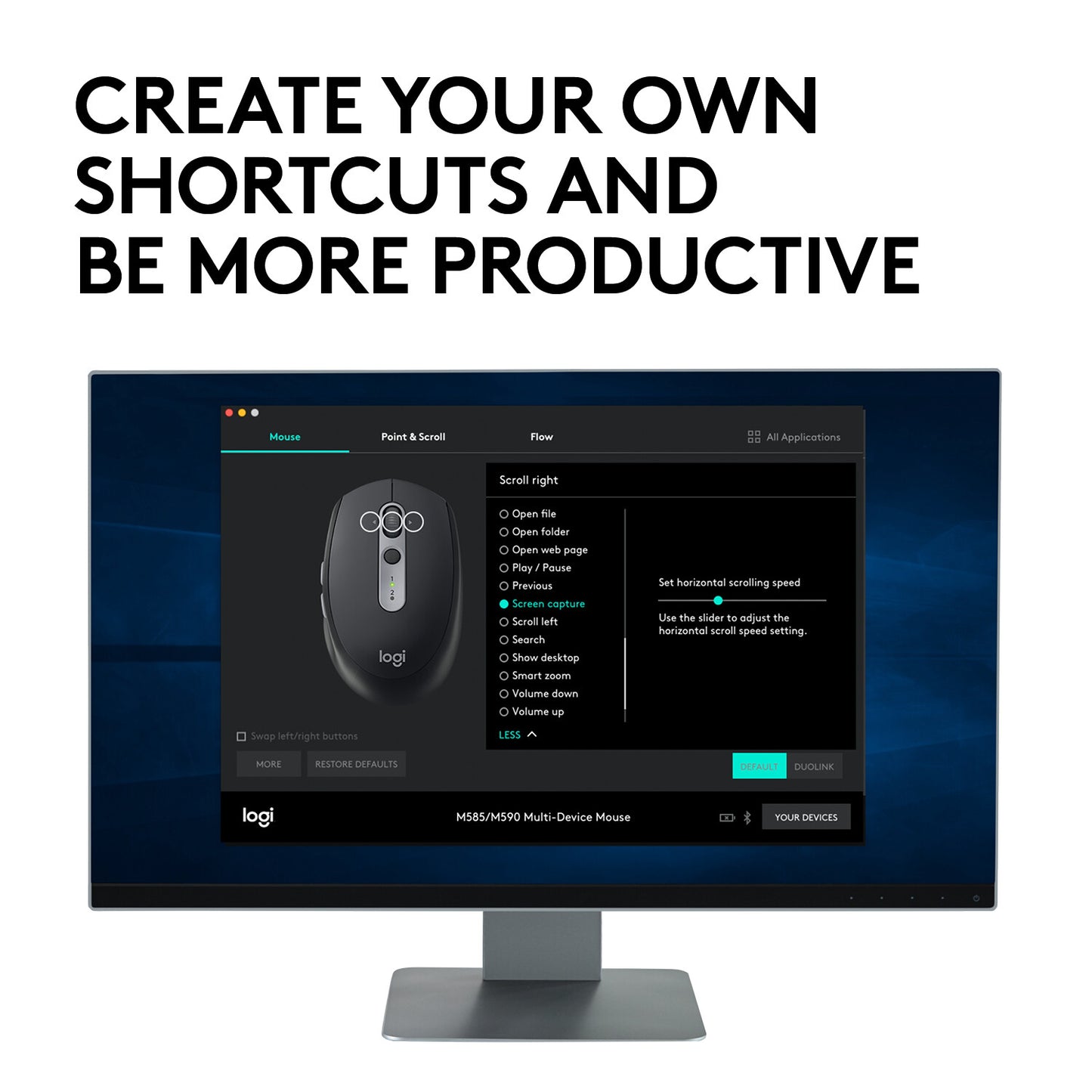 Logitech M590 Multi-Device Silent datormöss Kontor högerhand Trådlös RF + Bluetooth Optisk 1000 DPI